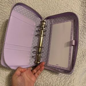 Personal size ring bound zip planner from Kiki k